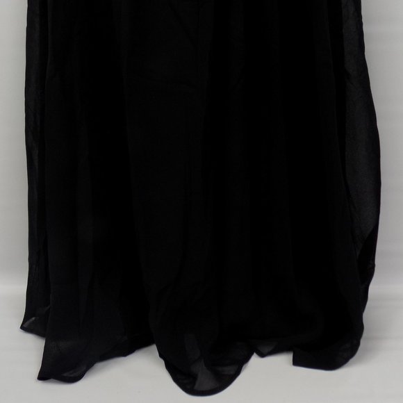 Ever Pretty Black Pleated Bodice One Shoulder Dress Size 4 NWT - Picture 5 of 12